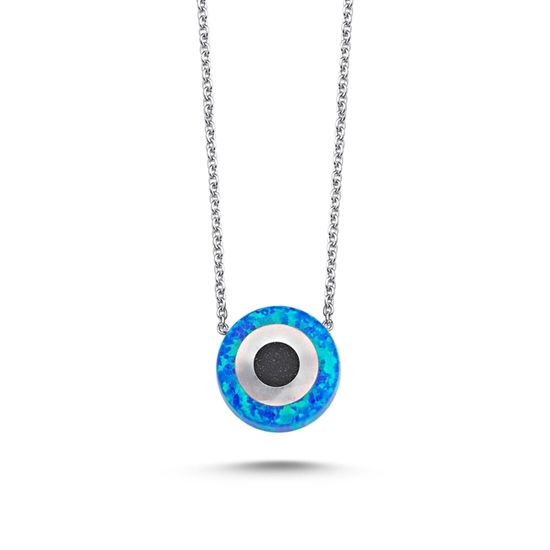 Ürün resmi: Mavi Opal Göz Kolye