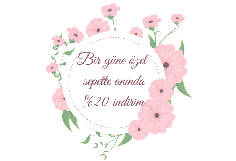 Sadece Bir Güne Özel Sepette Anında %20 İndirim