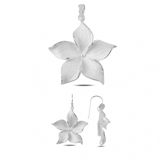 Ürün resmi: Yasemin Çiçeği Gümüş Bayan Set