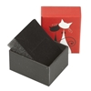 Ürün resmi: Beyaz Siyah Kediler Kırmızı Kolye ve Yüzük Karton Hediye Kutusu