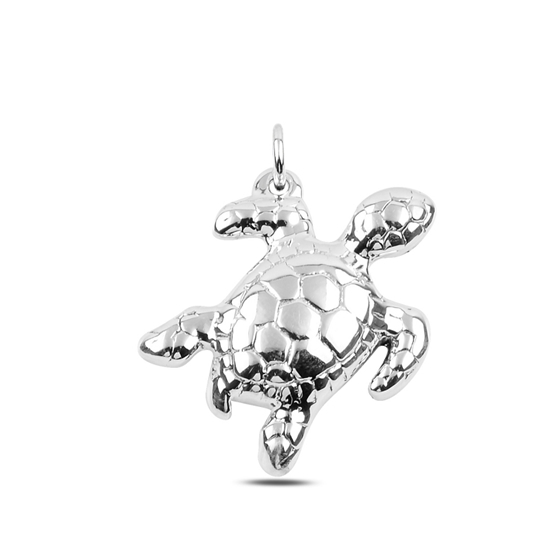 Ürün resmi: Su Kaplumbağası Elektroform Gümüş Bayan Kolye Ucu