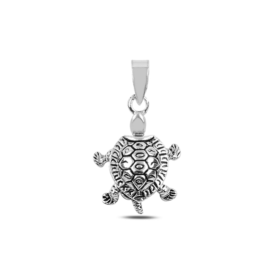Ürün resmi: Hareketli Kaplumbağa Gümüş Bayan Kolye Ucu