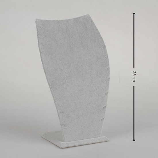 Ürün resmi: 25cm Beyaz Kadife Hayalet Kolye Takı Standı