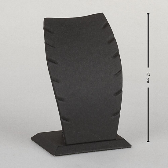 Ürün resmi: 12cm Siyah Deri Hayalet Kolye Takı Standı