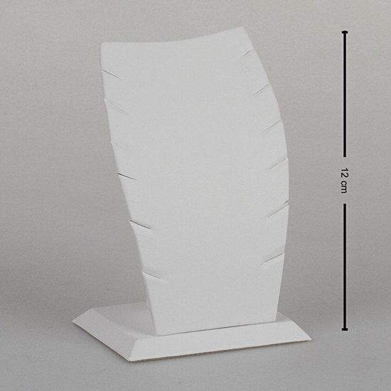 Ürün resmi: 12cm Beyaz Deri Hayalet Kolye Takı Standı