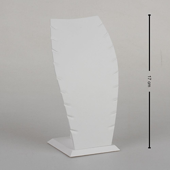 Ürün resmi: 17cm Beyaz Deri Hayalet Kolye Takı Standı