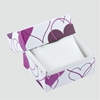 Ürün resmi: zzz Mor Kalpler Desenli Yastıklı Saat ve Bileklik Karton Hediye Kutusu