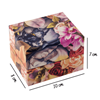 Ürün resmi: Çiçek Desenli Yastıklı Saat ve Bileklik Karton Hediye Kutusu