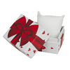 Ürün resmi: Kalpli Kırmızı Fiyonklu Yastıklı Saat ve Bileklik Karton Hediye Kutusu