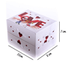 Ürün resmi: Kırmızı Kalpler Love Çocuk Desenli Yastıklı Saat ve Bileklik Karton Hediye Kutusu