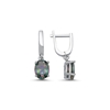 Ürün resmi: Rodyum Kaplama Mistik Topaz Zirkon Taşlı Oval Gümüş Bayan Set