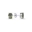 Resim Altın Kaplama 6x8mm Oval Zultanit Zirkon Tektaş Gümüş Küpe