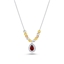 Resim Rose Kaplama Tricolor Dorica Top & Zirkon Taşlı Gümüş Bayan Kolye